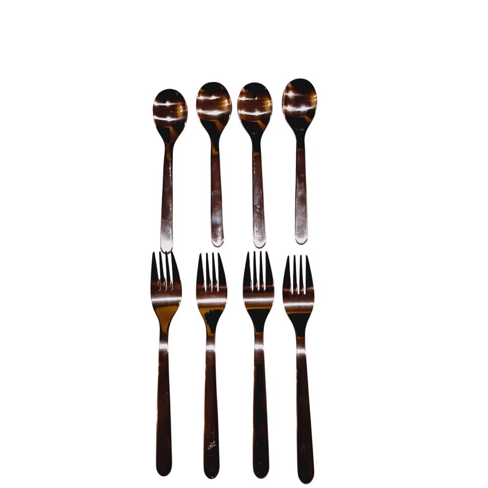 8 Pcs IKEA Fabler Toddler Utensils Kids Silverware Stainless Forks Spoons 22586